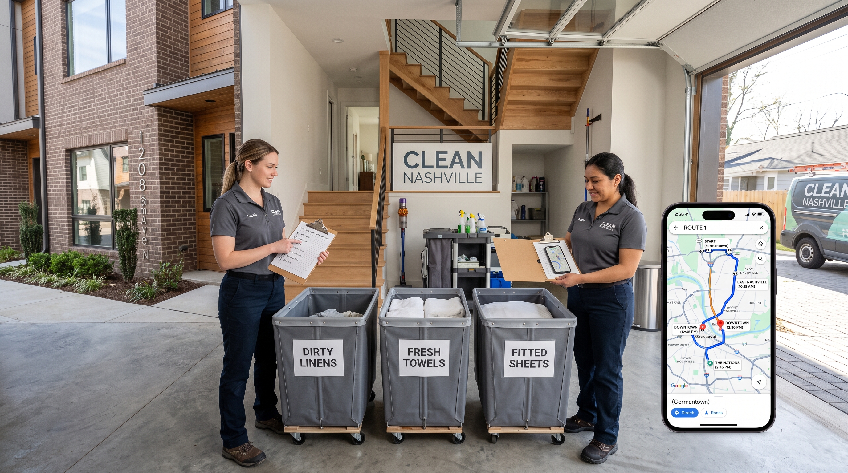 Stop Late Turns with a Nashville Airbnb Cleaning Service Bench
